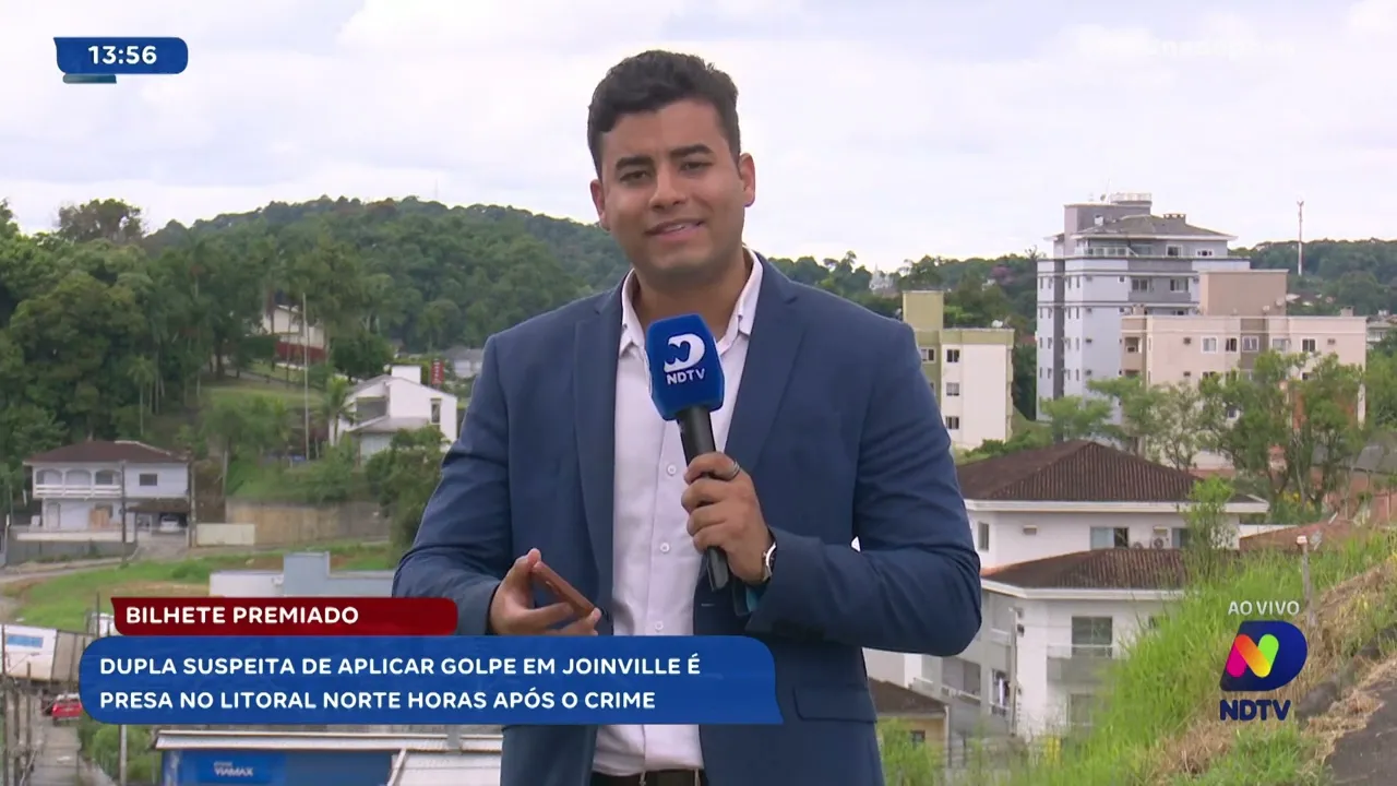 Golpe do bilhete premiado: dupla presa no litoral norte após atuação em Joinville