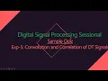DSP Sample Quiz Exp-5