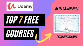 Today s Top 7 Udemy Free Courses with Udemy Free Online Certificate Telegram Udemy Free Course Bot