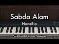 Sabda Alam - NonaRia | Piano Karaoke by Andre Panggabean