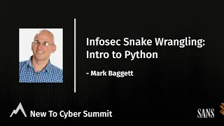 Infosec Snake Wrangling Intro to Python