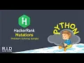 Mutations hackerrank solution in python bangla Strings
