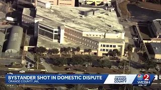 Bystander shot in domestic-related shooting outside Orange County jail