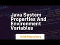 java system properties and environment variables