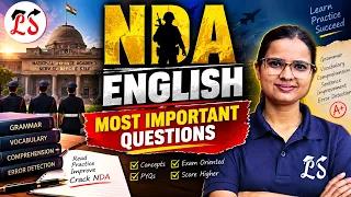 NDA English Most Important Questions 2026 | NDA English Important Questions | NDA English