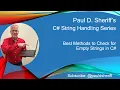 Best Methods to Check for Empty Strings in C
