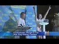 Contestants Weigh-In For Hot Dog Eating Contest