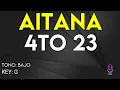 Aitana - 4To 23 - Karaoke Instrumental - Bajo