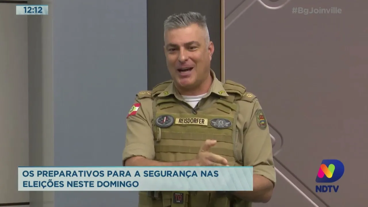 Os preparativos para a segurança nas eleições neste domingo