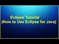 How to use Eclipse Create project Close Open Import Project Workspace