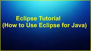 How to use Eclipse Create project Close Open Import Project Workspace
