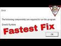 Conan Exiles Valorant and Other Runtime DirectX Error Fix