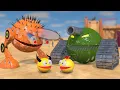 PACMAN Retro Sci-Fi Robot Animation 3D Low Poly CGI Mechanics in Blender