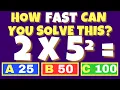 TEST YOUR IQ now and discover your true MATH POWER