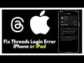 How to Fix Threads Login Error 2025 Instagram Threads App Not Logging In