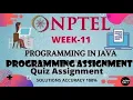 Programming in Java Week 11 Quiz assignment 11 nptel NPTEL JAVA Solution July 2021