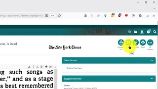 How to find an obituary using the New York Times Historical Newspapers