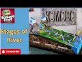 diy stages of river 3d model for school project and exhibition