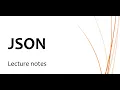 JSON and RESTful APIs