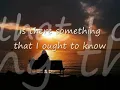 Is there Something (Lyric Video) - Christopher Cross