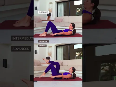 Choose Your Level for My 5 Min Summer Abs Workout (No equipment) 🔥 #pilates #absworkout #summer