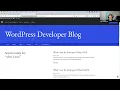 Common WordPress APIs Dashboard Widgets