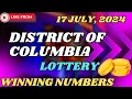 District of Columbia Midday Lottery Results For - 17 Jul 2024