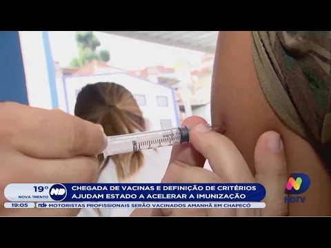 Chegada de vacinas e definição de critérios ajudam Estado a acelerar imunização contra a Covid-19