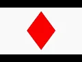 Basic Python Turtle Code Ace of Diamonds
