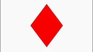 Basic Python Turtle Code Ace of Diamonds