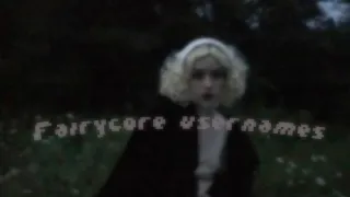 Fairycore usernames