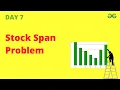 How To Solve The Stock Span Problem In Geeks For Geeks - 100 Points On GFG