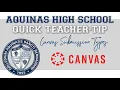 Canvas Submission Types