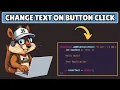 How to Change Text on Button Click in Javascript