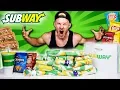 I ATE EVERY SUB ON THE SUBWAY MENU FULL MENU CHALLENGE
