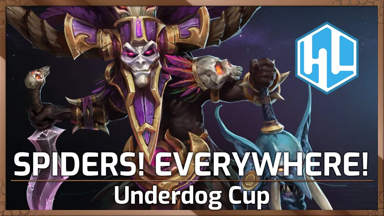 SPIDERS! EVERYWHER! Nazeebo Party! - Underdog Cup - Heroes of the Storm