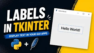 Python Tkinter Crash Course - How to create a Label in Python Tkinter