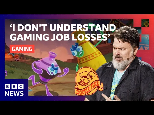 Double Fine's Tim Schafer on state of gaming industry | BBC News