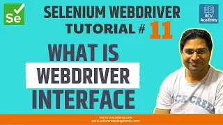 Selenium WebDriver Tutorial - Understand WebDriver Interface