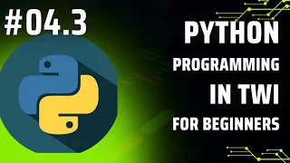 Learn Python Programming in Twi Day 4 3 - Operators Assignment Operators