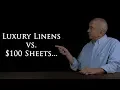 Luxury Linens vs 100 sheets there is a difference