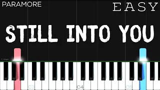 paramore still into you easy piano tutorial