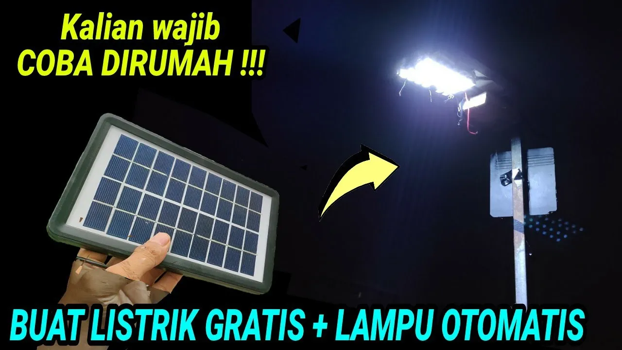 Cara membuat lampu menyala tanpa listrik