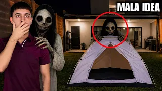 NUNCA DEBIMOS ACAMPAR EN EL PATIO DE MI CASA | Sucedio esto…