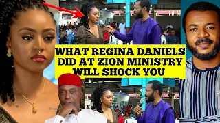 regina daniels live at zion ministry surprise visit to ebuka obi what she did will shock you 