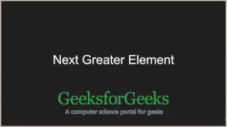 Next Greater Element GeeksforGeeks