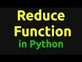 Reduce Function in Python Higher Order Function