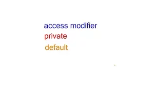 private default access modifier in java by shubham vinayak