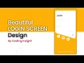 Login Screen UI Design Android Studio XML Android Material UI Login Page Beautiful Login Page