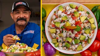 How to Make FRESH CEVICHE South Texas Style Gulf Shrimp Halibut Recipe